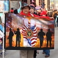thumbnail image 2 of Bayyon 911 Patriot Day 343 Firefighters Grommet Flag September 11 Attacks Never Forget 911 Flag Banner with Grommets 3x5Feet Man cave Decor, 2 of 6