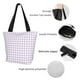 thumbnail image 4 of Disketp Purple Checkboard Bolsa de Hombro Casual para Mujer, Bolso Cruzado para Compras, Viajes y Uso Diario, 4 of 6