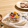 thumbnail image 3 of Mainstays Récipient de stockage d'aliments en verre rond  avec couvercle en PE de 500 ml, 3 of 7