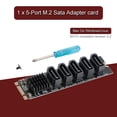 thumbnail image 4 of M.2 To SATA 3.0 Adapter JMB575 5 Port Hard Disk Drive Expansion Card for PH56, 4 of 10