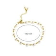thumbnail image 5 of opvise Women Bracelet Beaded Adjustable Elegant Dainty Simple Style Gift Golden High Gloss Faux Pearl Girls Bracelet Jewelry, 5 of 7