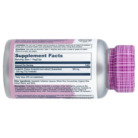 ソラレー フォルスコリエキス 385mg カプセル 60粒 Solaray Forskohlii Root Extract VegCap