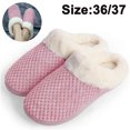 thumbnail image 1 of Pantoufles de Maison en Mousse à Mémoire de Forme Douce pour Femmes Confort Enfiler des Chaussures de Maison en Molleton Pelucheux Pantoufles de Chambre à Coucher pour Femmes Usage Extérieur Intérieur, 1 of 8