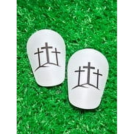 Shin Guards 4.7 x 3.2 inch Ultra-thin football protective gear (Jesus)