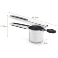 thumbnail image 2 of 1PCS Manual Masher Stainless Steel Potato Ricer Potato ruit Press with ine, Medium and Coarse Discs,Silver, 2 of 8
