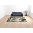thumbnail image 3 of 10' X 13' Grey Green Gold Blue And Beige Abstract Power Loom Stain Resistant Area Rug, 3 of 5