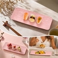 thumbnail image 6 of Japanese Style Rectangular Sushi Platter, Dishwasher Safe Serving Tray for Appetizers, Fruit Cakes and Desserts, 6 of 6