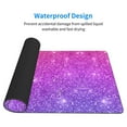 thumbnail image 4 of Bingfone Pink Purple Glitter Large Gaming Mouse Pad,Extended Desk Mousepad With Stitched Edges,Non-Slip Base,Water Resist Keyboard Pad For Gamer, Office & Home, 29.5 X 16 In, 4 of 9