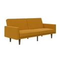 DHP Paxson Futon, Mustard Yellow Linen
