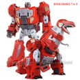 thumbnail image 1 of Figuras de acción transFormables 5 en 1 para niños, juguetes de película, Anime Devastator, dinosaurio, modelo de Robot, regalos de cumpleaños, 1 of 4