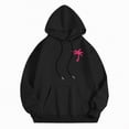 thumbnail image 4 of Kaprioy Womens Graphic Oversized Hoodies Teen Girls Kids Fall Winter Trendy Cute Preppy Sweatshirt Long Sleeve Y2K Tops with Pockets Women Teen Girls Cute Graphic Oversized Hooded Sweatshirts, 4 of 7