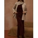 thumbnail image 4 of Bufanda y chaqueta Peacoat Kissonic para mujer, de gran tamaño, color caqui claro, 4 of 6