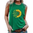 thumbnail image 2 of Women Sleeveless Crop Tops Plus Size, Blouses & Button-Down Shirts Petite Beach Shirt Sunshine White Women Fashion Tops Going Out Spring Tops For Women, 2 of 4