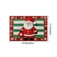thumbnail image 3 of Hometravel Christmas Decor Bath Rug, Knitted Holiday Floor Mat Cover, Absorbent Doormat for Seasonal Home Entrance, 3 of 6