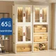 thumbnail image 2 of Gabinete de almacenamiento plegable para ropa, armarios, aperitivos para el hogar, contenedor organizador de plástico, gabinete de pie para sala de estar de bebé, 2 of 4