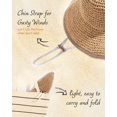 thumbnail image 4 of Gorro de sol FURTALK Summer Straw Beach para mujer UPF 50, color caqui, 4 of 6
