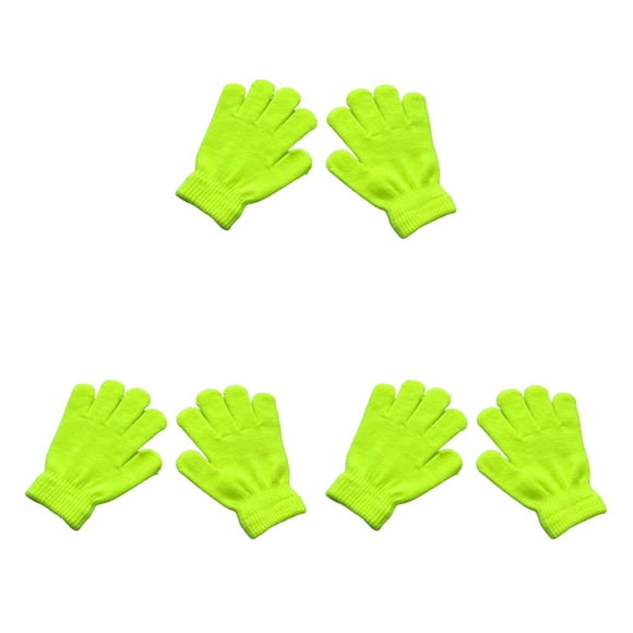 Qarigey 1 par de guantes para niños, guantes delicados para niños, ropa cómoda para niños y niñas, accesorio con Color sólido para ropa Type1 NO1