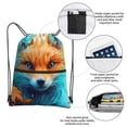 thumbnail image 3 of Xecao Fiery Red Maple Leaf Fox for Drawstring Bags,Pull String Backpack Bags,String Bag Sackpack, 3 of 6
