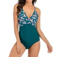 thumbnail image 2 of Traje de Baño de Impresión de las Mujeres, Ajuste Apretado Sexy Tamaño Grande una Pieza con Diseño sin Espalda para la Playa Y la Fiesta, Traje de Baño de Cubierta Delgada, 2 of 4