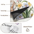 thumbnail image 6 of Area Rug for Living Room, Easter Non-Slip Indoor Large Carpet for Bedroom/Dining Room, Spring Watercolor Tulip Butterfly Flower Plant Washable Low-Profile Rectangle Floor Runner Rugs - 6 x 9 Ft, 6 of 8