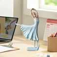 thumbnail image 2 of Resin Ballerina Figurine Ballet Dancer Statue, Elegant Girl Sculpture Art Home Desk Decor Ornament for Bookshelf, Tabletop, Living Room, 2 of 9