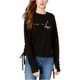 thumbnail image 2 of Peace Love World Suéter de punto Live in Love para mujer, negro, pequeño Peace Love World Tejer, 2 of 2