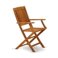 thumbnail image 3 of Pemberly Row Traditional Patio Dining Chairs in Natural Oil (Set of 2), 3 of 6