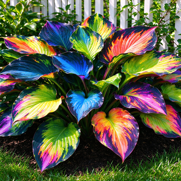Rainbow Hosta, Easy‑Grow, Great for Garden Beds, Borders, Pots & Planters