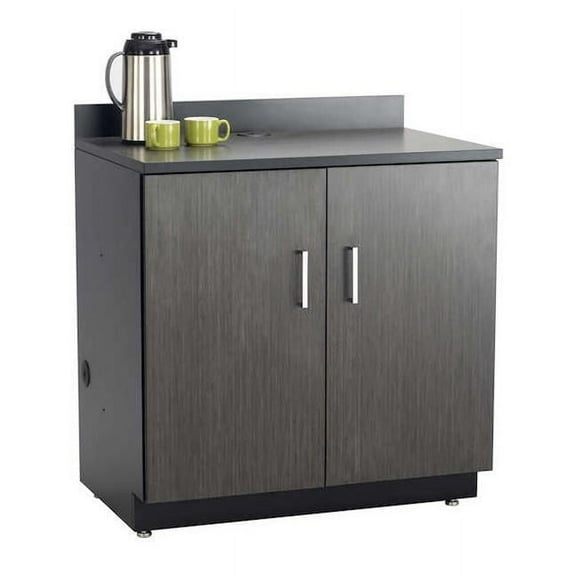 Safco  Hospitality Base Cabinet with Two Door - Asian Night & Black