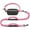 Pink, variant on HQREA Hands Free Dog Leash with Zipper Pouch, Padded Handles and Durable Bungee for Walking