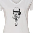 thumbnail image 4 of Inktastic Lit Shakespeare bobble Women's V-Neck T-Shirt, 4 of 5