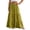 14#Green, variant on Womens Elegant Flowy Maxi Skirt Pleated Tiered Cotton Linen A-Line Elastic Waist Midi Skirt