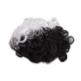 thumbnail image 4 of Pelucas De Fiesta De Cosplay, Peluca Rizada Ondulada Negra Blanca Mullida De Moda Fibra De Alta Temperatura Con Redecilla Para Niñas Para Juegos De Rol ANGGREK Cosplay Halloween Wigs, 4 of 8
