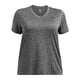 thumbnail image 2 of Camiseta Under Armour Tech Twist con cuello en V para mujer, 1 x Castlerock, 2 of 3