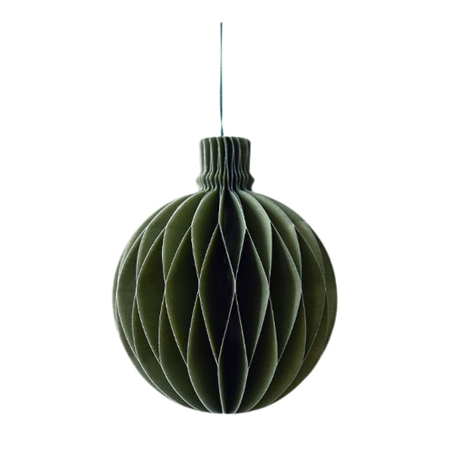 Adorno de Bola de Panal Strade Fareast Limited Navidad 8 cm x 10 cm Verde