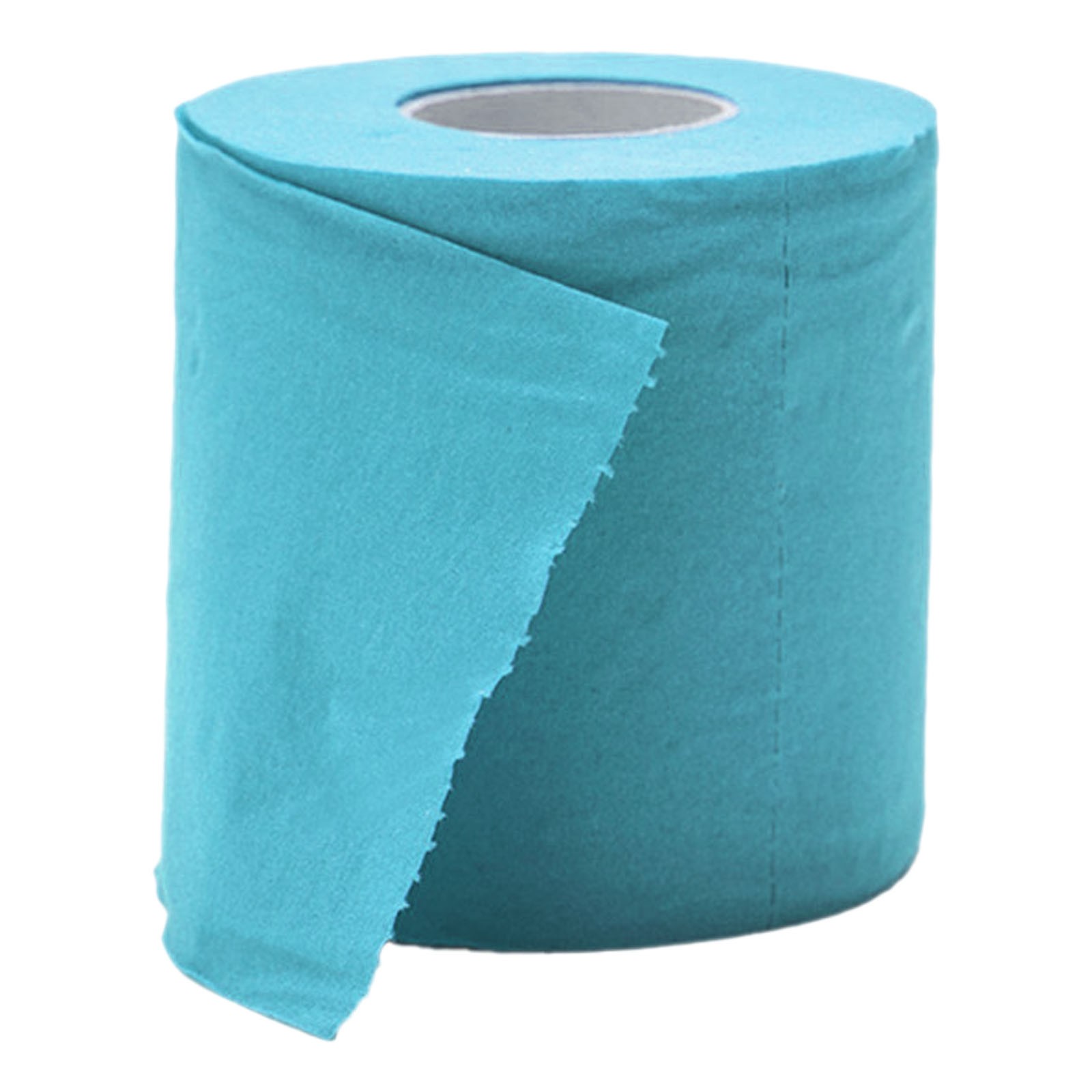 1 Roll Colored Toilet Paper Funny Novelty Toilet Paper Gift Sustainable and Soft for Home Decoration, Office, Party, Fall, Festival Holiday, Camping, Outdoor Travel, Multicolor(Blue,3.7x3.7x3.9")
