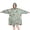 Pioneer Flower Floral Print Pattern, variant on Colorful Tie Dye Pattern Wearable Blanket Hoodie, Flannel Oversized Lounge Wearable Throw with Hood & Kangaroo Pocket, Anti-pilling Gifts Ideas for Holiday Gifts
