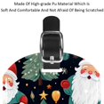 thumbnail image 4 of Square 2Pack PU Leather Merry Chrismas Cruise Luggage Tag with Privacy Cover and Name ID Tag for Travel Handbags Backpacks Luggage Tags, 4 of 6