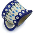 thumbnail image 2 of Polmedia Floral Peacock Polish Pottery 10 oz. Pitcher, 2 of 6
