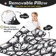 thumbnail image 3 of Black Halloween White Ghosts Toddler Nap Mats for Kids Preschool,51"x22" Sleeping Mat Bag or Kids,Toddler Sleeping Bag,Toddler Nap Mat or Daycare, 3 of 6