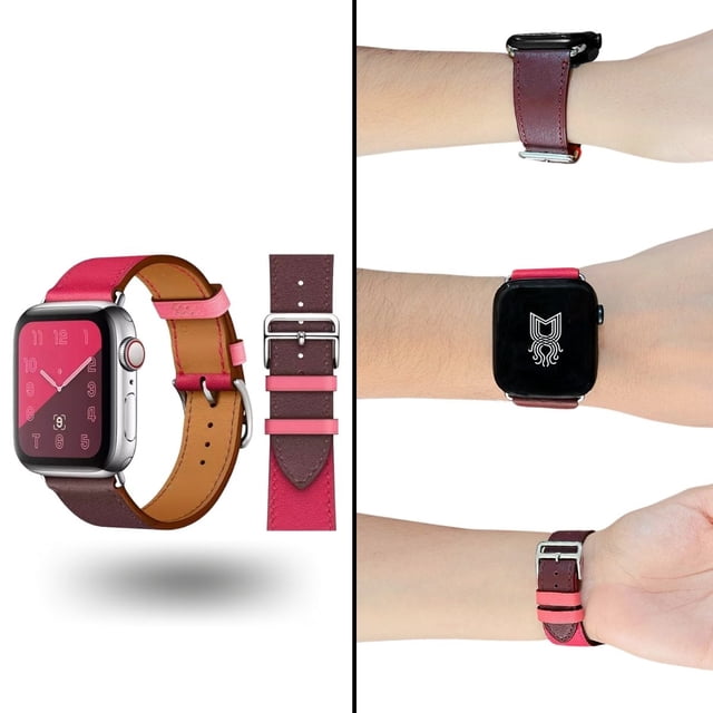 Correa para apple Watch compatible con Ultra / 45mm / 44mm / 42mm de Piel. Mamá Pulpo Piel