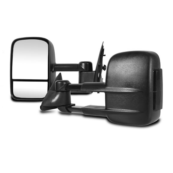 Ikon Motorsports Compatible with Fits 03-07 Chevrolet Silverado GMC Sierra Power Heated Extending Towing Mirrors