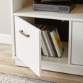 thumbnail image 4 of Mainstays 3-Door TV Stand Console, for TVs up to 50", Soft White Finish, 4 of 9