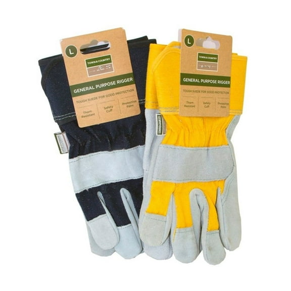 Town & Country Adult Suede Rigger Gloves (Pack of 2)