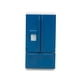 thumbnail image 1 of Muñeca hogar refrigerador decorativo Bewildely 1:12 extraíble reutilizable cocina juguete nevera accesorios Azul Blanco, 1 of 6