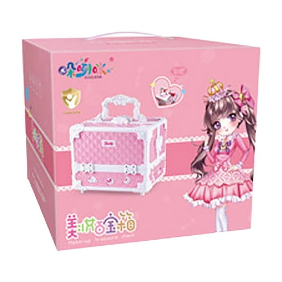 Hearth & Gear Children's Makeup Dress Up Toy Set Girl Toy Real Washable Makeup Girl Birthday Play Makeup Toy Makeup Dresser Suitable For Girls Toy Age Brain Teaser Trombetta Coffee Game Little Girl