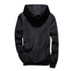 thumbnail image 5 of Chaqueta Umfun para hombre, regalo de otoño, impermeable, cortavientos, transpirable, con capucha, color negro, talla 2XL, 5 of 5