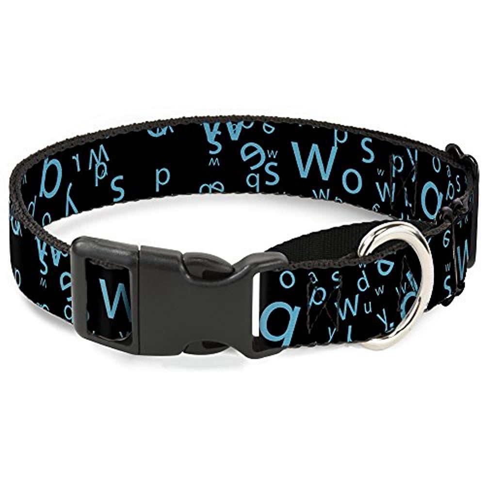 Buckle-Down Stargazer Black Blue Martingale Dog Collar