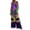 Purple, variant on Fgvctg Womens Mardi Gras Jumpsuit Sleeveless Carnival Party Spaghetti Straps Overalls Trendy Wide Leg Pant Mask Print Bib Overalls Romper Sprimg Pants With Pockets White S