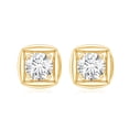 thumbnail image 2 of Rosec Jewels Lab Grown Diamond Stud Earrings for Women (EF-VS Quality) - Ready to Gift with Jewelry Box, 14K Yellow Gold, 2 of 6